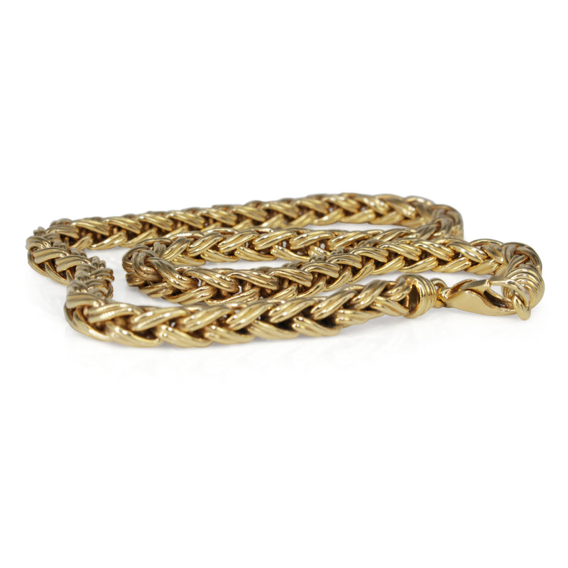 18ct Yellow Gold Fancy Link Chain Necklace