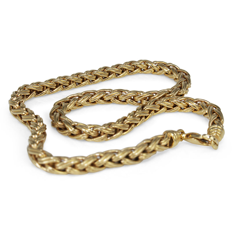 18ct Yellow Gold Fancy Link Chain Necklace