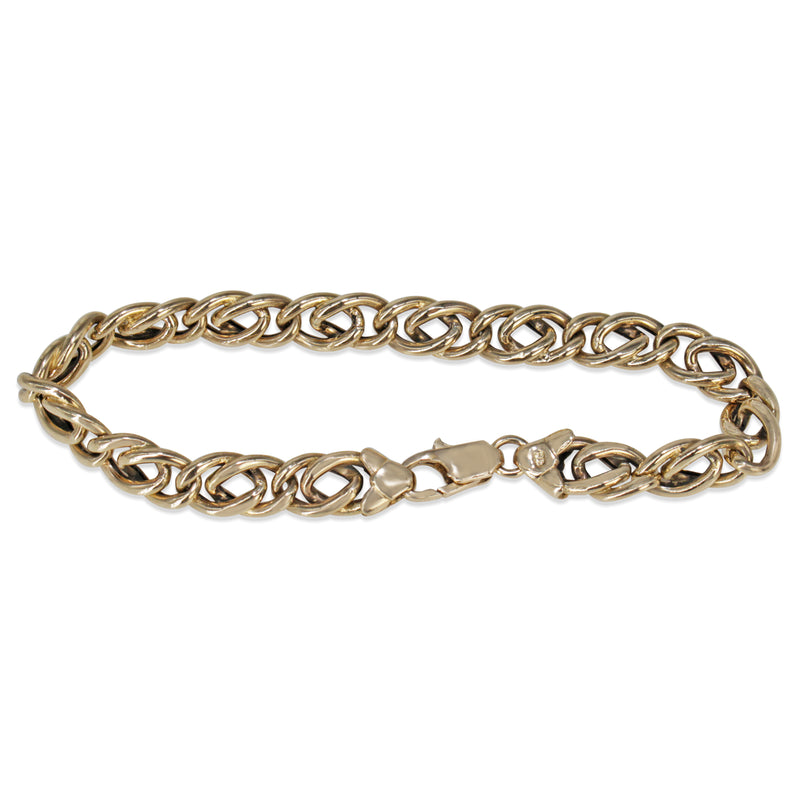 9ct Yellow Gold Fancy Link Bracelet