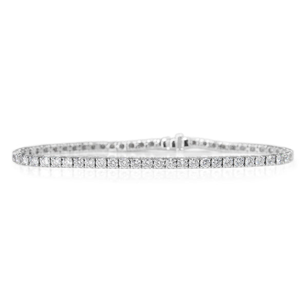 18ct White Gold 5.00ct Lab Grown Diamond Tennis Bracelet