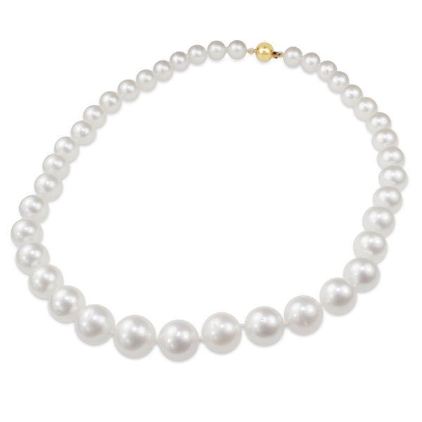 11-13mm South Sea Pearl Necklace on 14ct Yellow Gold Ball Clasp