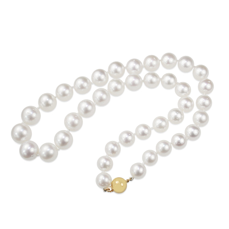 11-13mm South Sea Pearl Necklace on 14ct Yellow Gold Ball Clasp