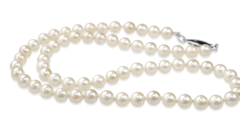 Cultured 5.8mm Pearls on Silver Clasp