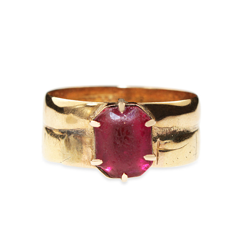 18ct Yellow Gold Vintage Paste Ring