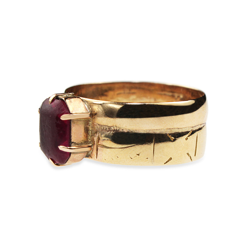 18ct Yellow Gold Vintage Paste Ring