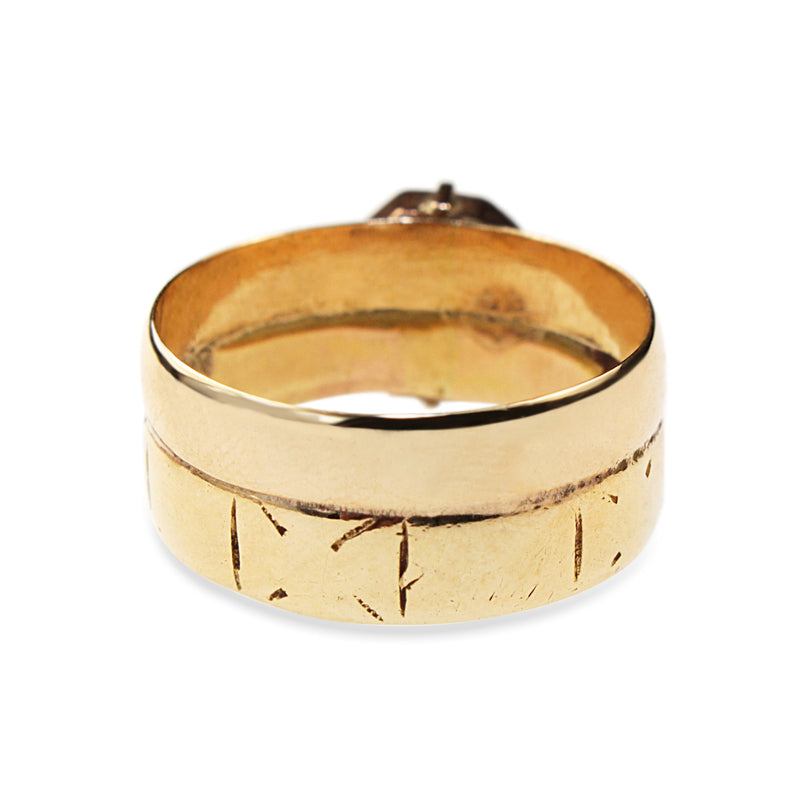 18ct Yellow Gold Vintage Paste Ring