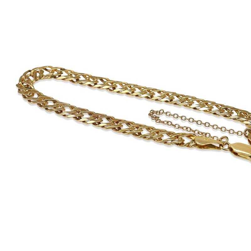 9ct Yellow Gold Flat Curb Link Bracelet