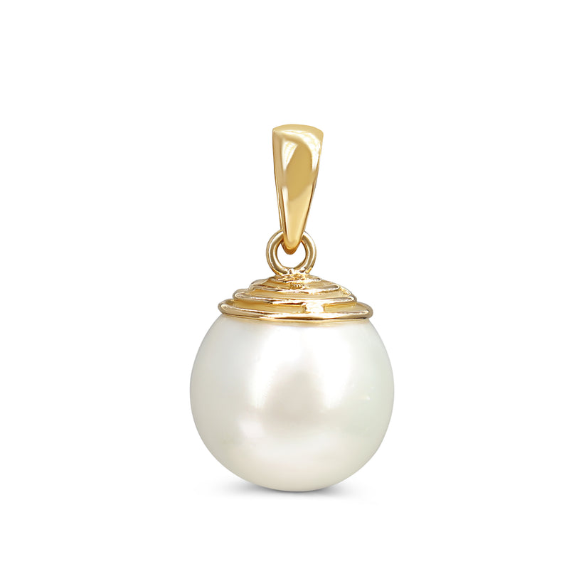 18ct Yellow Gold 13.5mm South Sea Pearl Pendant