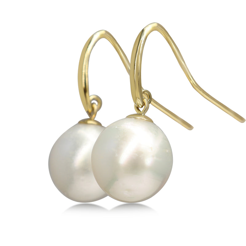 9ct Yellow Gold South Sea 11.7mm Pearl Earrings