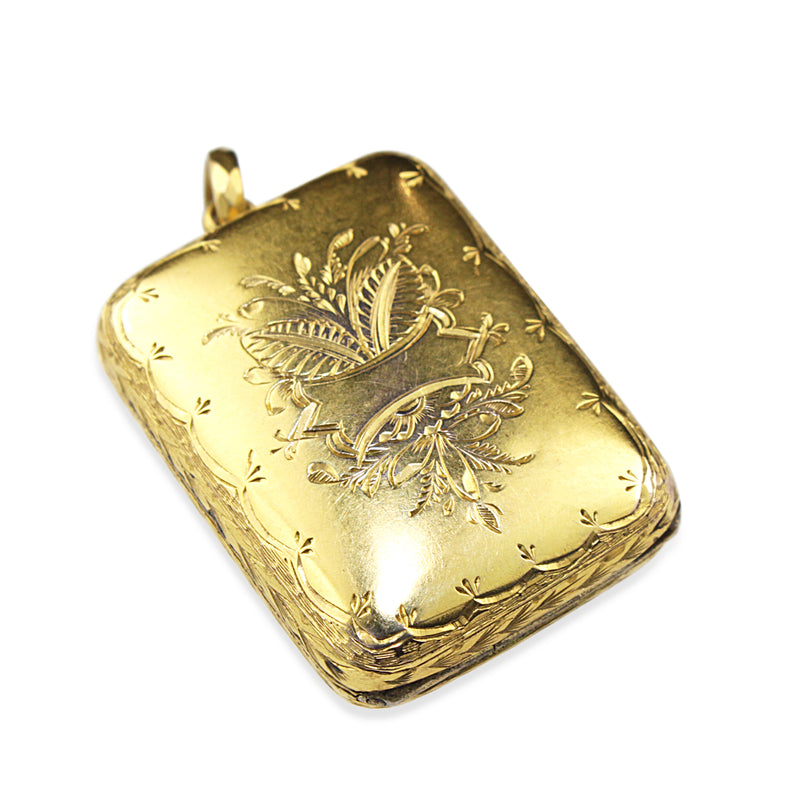 9ct Yellow Gold Masonic Locket