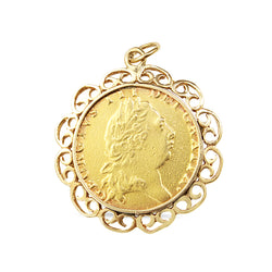 22ct Sovereign from 1798 in 14ct Yellow Gold Pendant Case