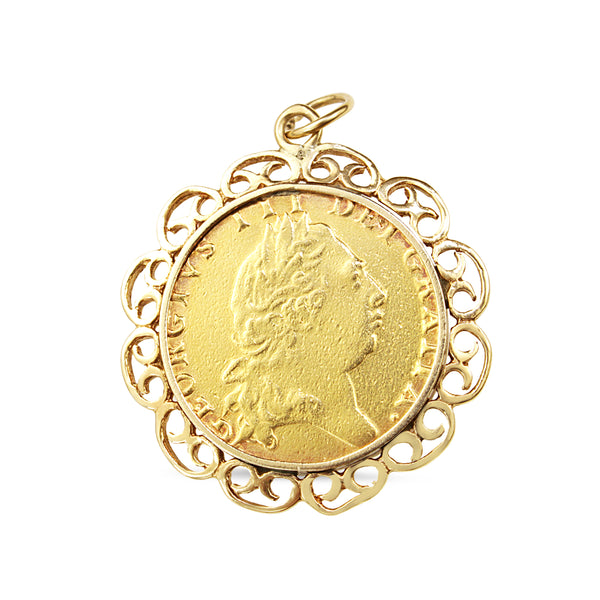 22ct Sovereign from 1798 in 14ct Yellow Gold Pendant Case