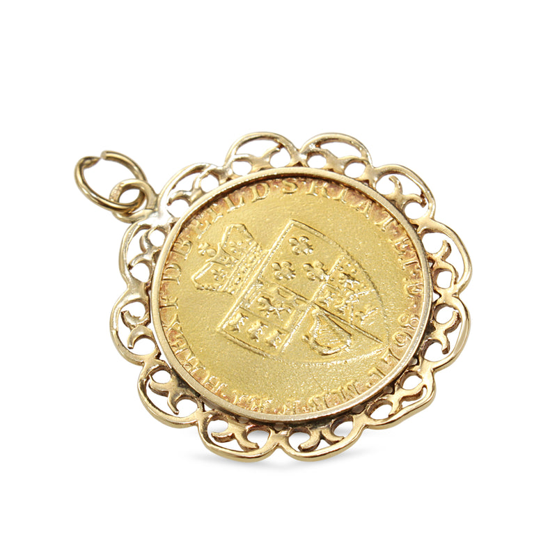 22ct Sovereign from 1798 in 14ct Yellow Gold Pendant Case