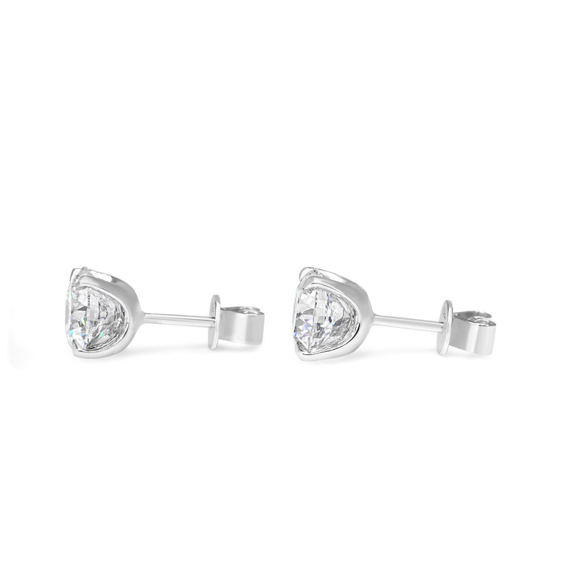18ct White Gold 3.00ct Lab Grown Diamond Stud Earrings