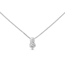 Platinum Diamond Solitaire Necklace