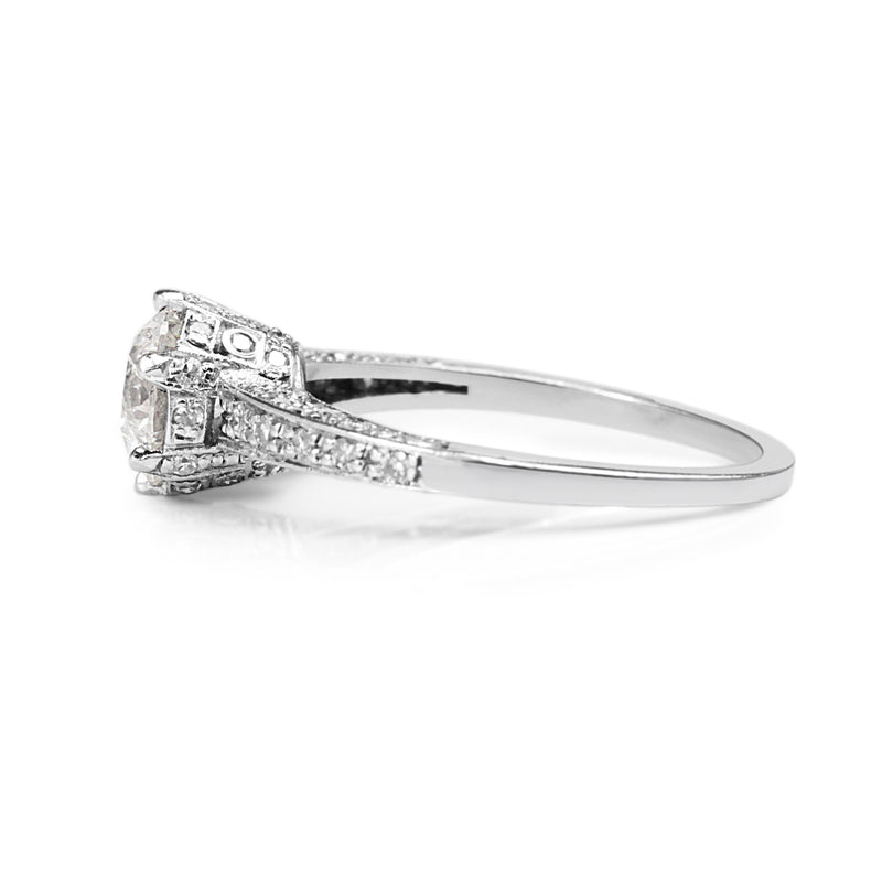 Platinum Diamond Solitiare Ring