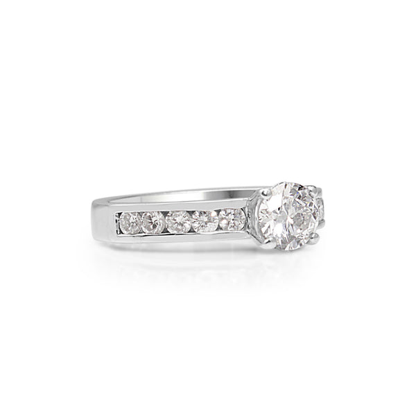 18ct White Gold Diamond Solitaire Ring