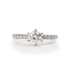 18ct White Gold Diamond Solitaire Ring