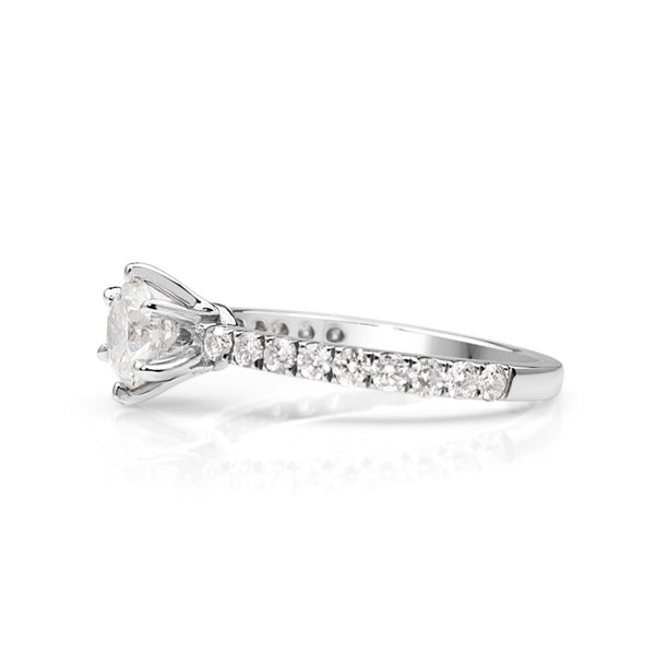 18ct White Gold Diamond Solitaire Ring