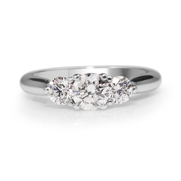 18ct White Gold 3 Stone Diamond Ring