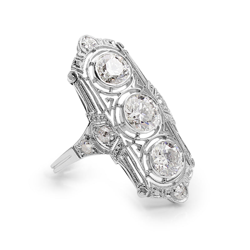Platinum Art Deco Diamond Ring