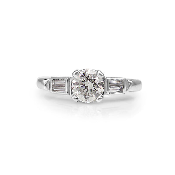 Platinum Vintage Diamond Solitaire Ring