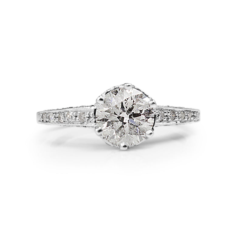 Platinum Diamond Solitiare Ring