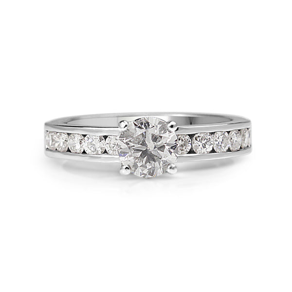 18ct White Gold Diamond Solitaire Ring