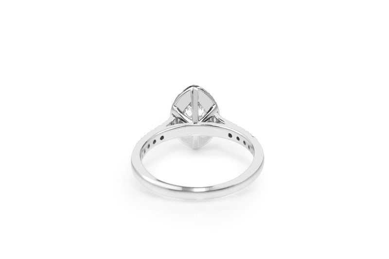 18ct White Gold Marquise Diamond Ring