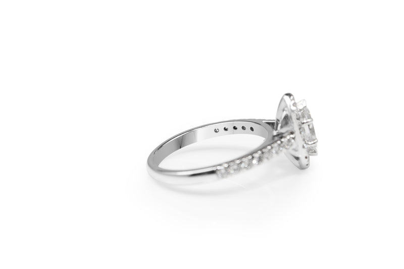 18ct White Gold Marquise Diamond Ring