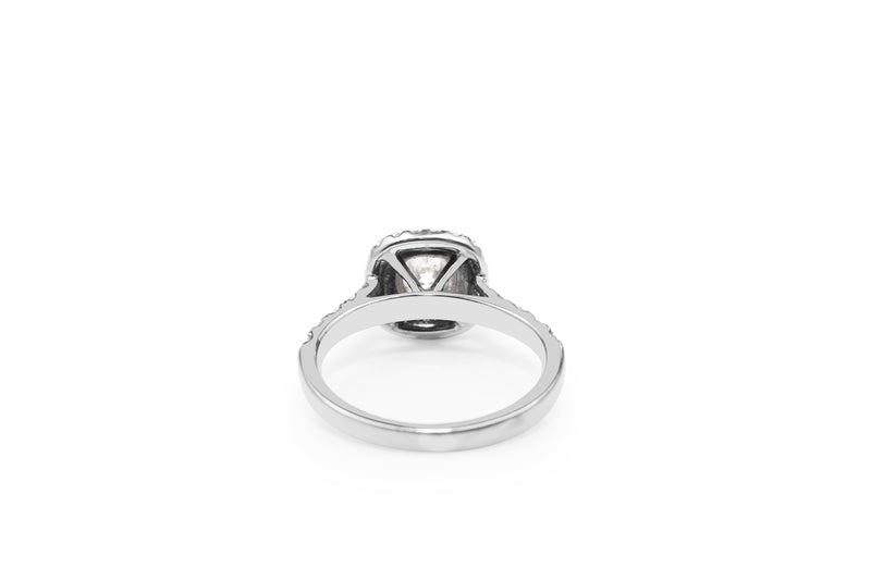 18ct White Gold Double Halo Diamond Ring