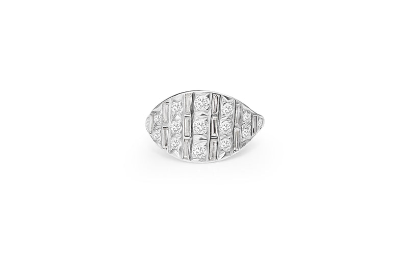 Platinum Art Deco Diamond Ring