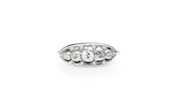 Platinum and 18ct White Gold Art Deco Diamond Ring