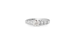 Platinum Art Deco Old Cut Diamond Ring