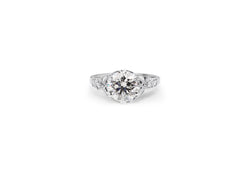 Platinum and 18ct White Gold Vintage Style Diamond Ring