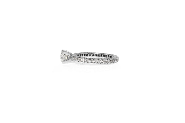 18ct White Gold Solitaire Diamond Ring