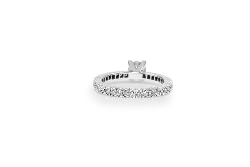 18ct White Gold Solitaire Diamond Ring