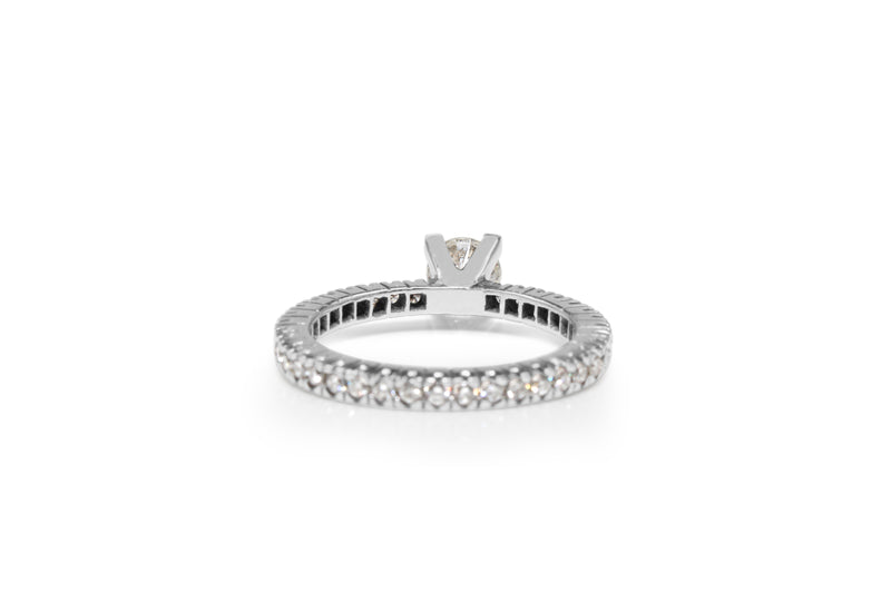 18ct White Gold Solitaire Diamond Ring