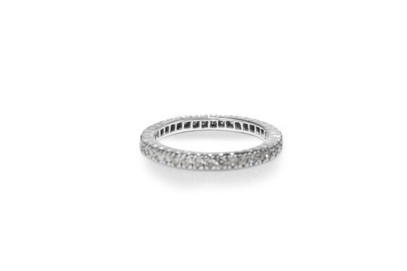 18ct White Gold All Round Diamond Band