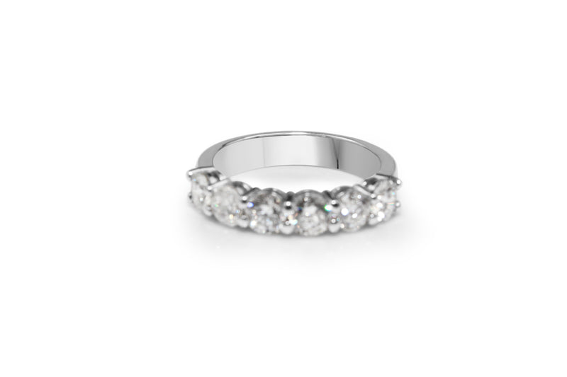 18ct White Gold 6 Stone Diamond Band