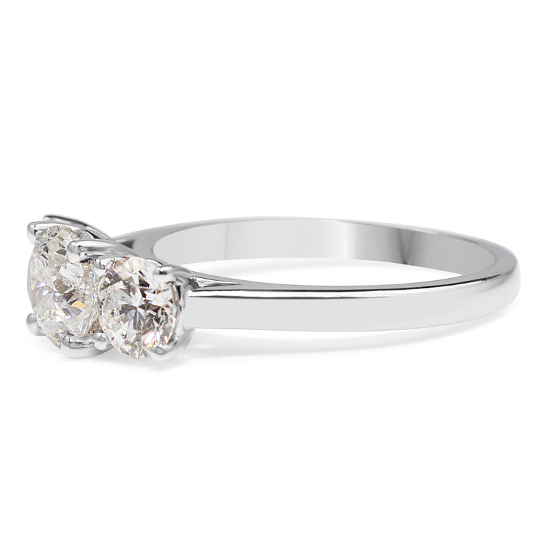 18ct White Gold 3 Stone Diamond Ring