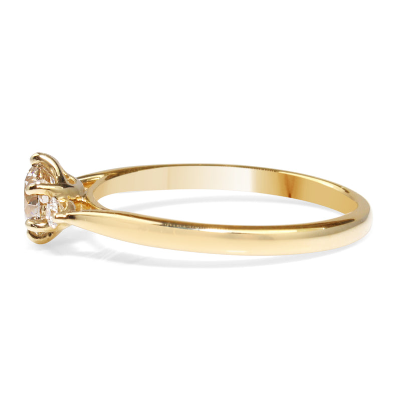 18ct Yellow Gold 3 Stone Diamond Ring