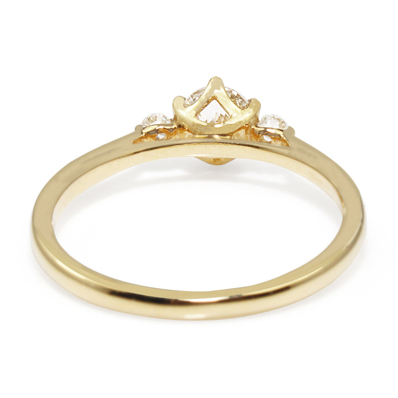 18ct Yellow Gold 3 Stone Diamond Ring