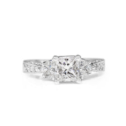 18ct White Gold Princess Cut Diamond Ring