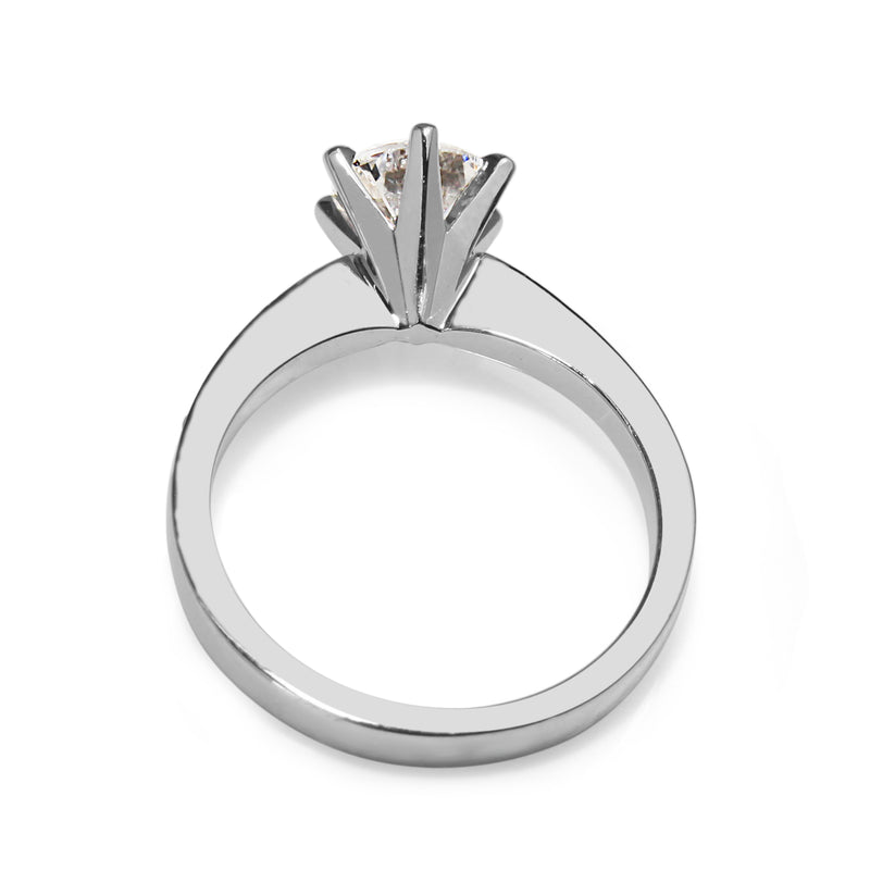 18ct White Gold Diamond Solitaire Ring