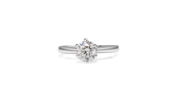 18ct White Gold 6 Claw Diamond Solitaire