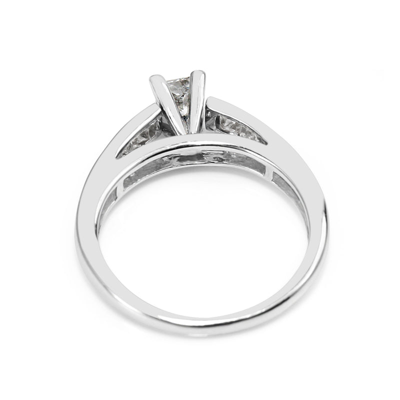 14ct White Gold Princess Cut Diamond Ring