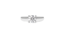 Platinum 4 Claw Diamond Solitaire Ring