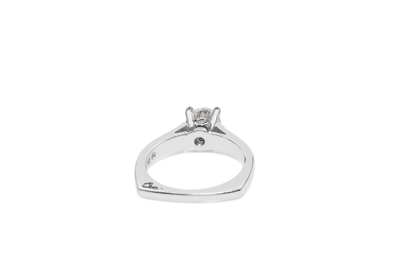 Platinum 4 Claw Diamond Solitaire Ring