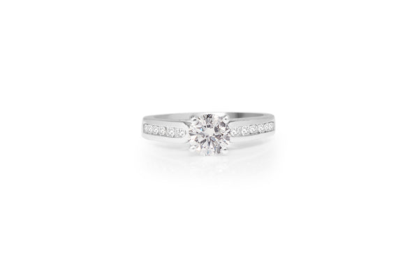 Platinum Diamond Solitaire Ring